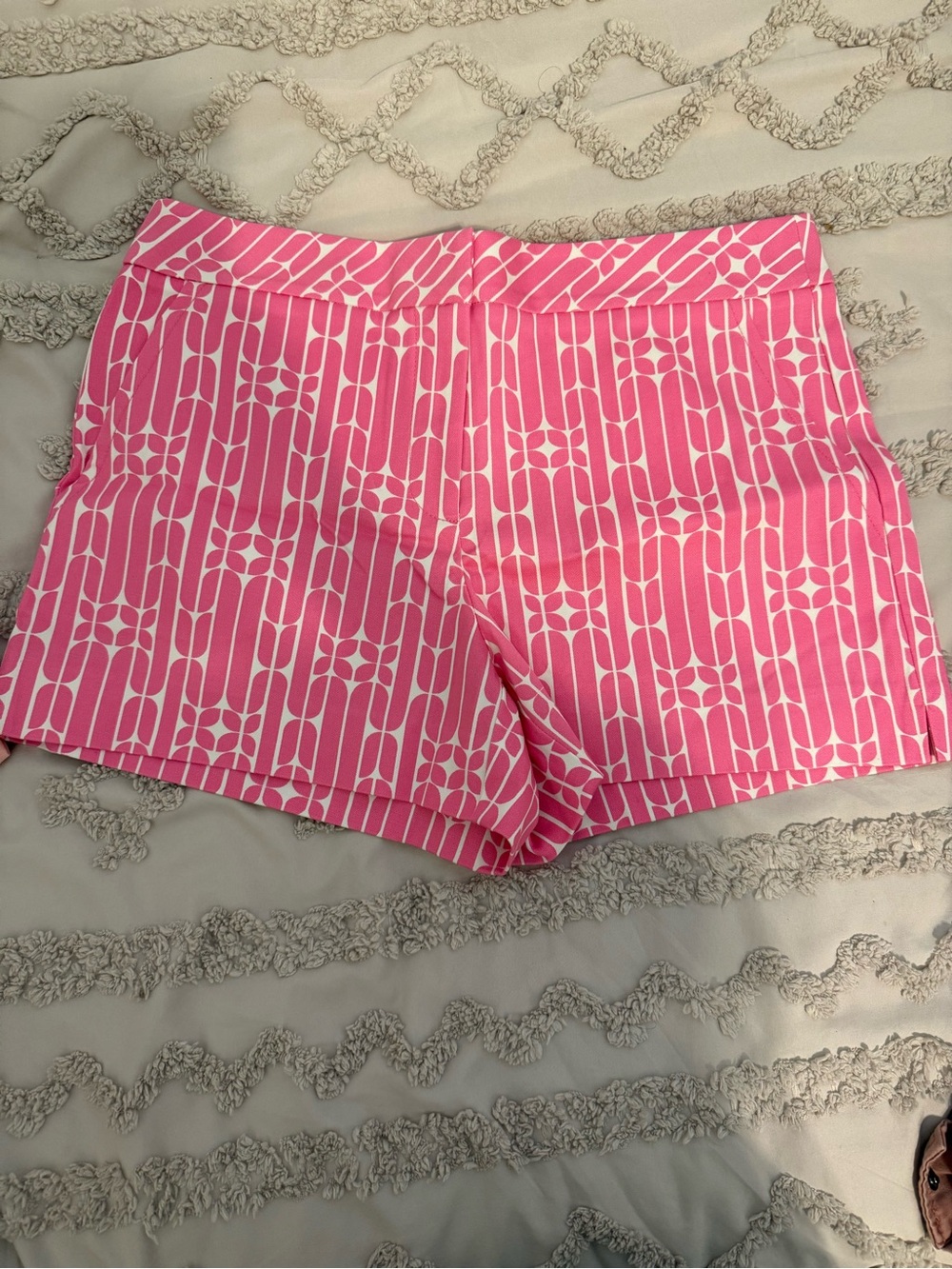 Trina Turk Pink Geometric Print Shorts - Picture 2 of 5